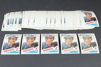 Lot Of 158 1985 Topps Brook Jacoby Baseball Cards #327 Cleveland Indians