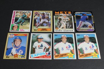 Lot Of 8 Gary Carter Baseball Cards - Topps Donruss - Mets Expos