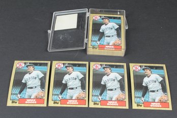 Lot Of 25 Topps 1987 Wade Boggs Baseball Cards #150 Boston Red Sox