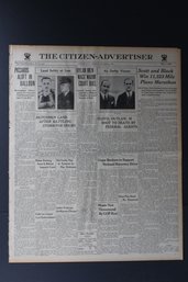 4 Newspapers 1929-1935 Capone, Machine Gun Kelly, Pretty Boy Floyd And More
