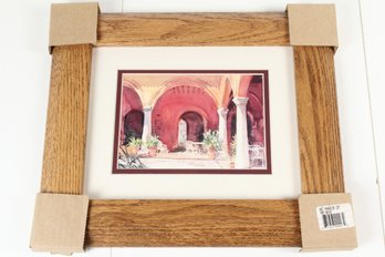 Framed Print Of Parador Courtyard By Timothy J Clark