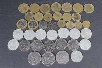 Modern Coins From France Big Variety Of Years And Denominations - 39 Coins