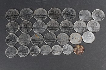 Lot Of 1980s Brazilian Coins From The Cruzeiro Novo Period - 28 Coins Total