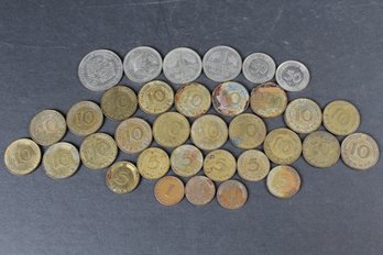 Variety Of West Germany Coins From 1950 - 1994 - 34 Coins Total