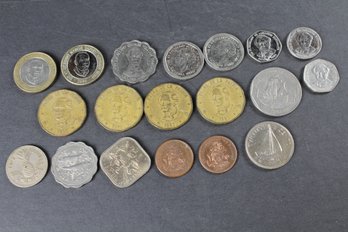 Variety Of Modern Coins From The Caribbean - 19 Coins Total