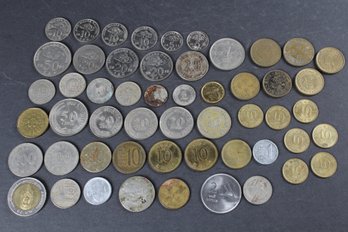 Modern Coins From 8 Countries In Asia 1955 To Newer - 53 Coins Total