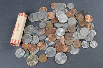 Modern United States Coins Big Variety From Pennies To Dollar Coins - 136 Coins Total