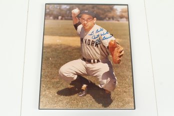 New York Yankees Baseball Player HOF #8 Yogi Berra Signed Photo 1946-1965