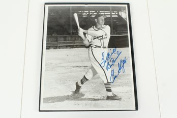St. Louis Cardinals Baseball Player And HOF #9 Enos Slaughter Signed Photo 1938-1959