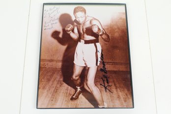 Boxer Kid Gavilan 'The Cuban Hawk' Signed Photo 1991