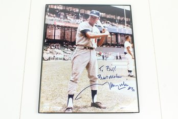 L.A. Dodgers Baseball Player #30 Maury Wills Signed Photo