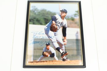 L.A. Dodgers Baseball Pitcher #25 Tommy John Signed Photo