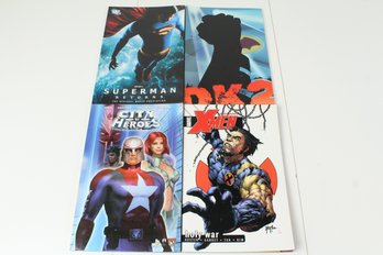 Lot Of 4 Superhero Graphic Novels - Xmen, Superman, Batman