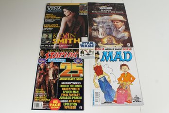 Lot Of 4 Assorted Nerdy Magazines And 1 Star Wars Mini Book