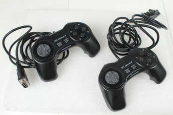 Lot Of Two InterAct PC ProPad 4 Wired 15 Pin Controllers For The PC