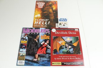Lot Of 3 Nerdy Magazines And 1 Mini Star Wars Book