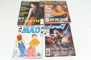 Lot Of 4 Assorted Nerdy Magazines And 1 Star Wars Mini Book