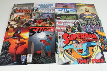 Lot Of 14 Assorted Comics & 3 Graphic Novel - Mostly Superhero