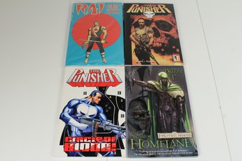 Lot Of 4 Assorted Softcover Graphic Novels -  Action & Fantasy