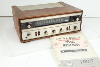 Vintage The Fisher 200T Stereo Receiver With Manual - No Shipping