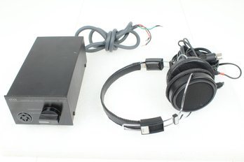 Vintage Stax SR-30 Stereo Headphones With SRD-4 Amplifier
