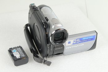 Sony Handycam DCR-DVD308 DVD Video Camera With Touchscreen Silver And Gray - Seems To Work