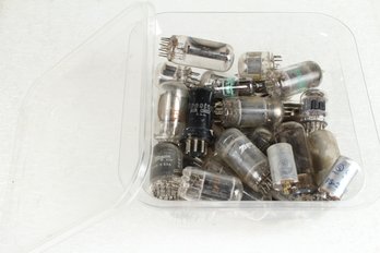 Small Tub Of Vintage Vacuum Tubes - No Shipping