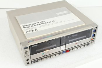 Vintage Aiwa AD-WX110 Dual Cassette Deck Tape Player - No Shipping