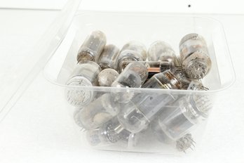 Small Tub Of Vintage Vacuum Tubes - No Shipping