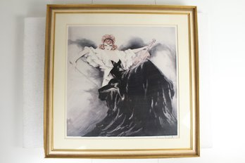 Louis Icart 1938 Etching Waltz Echoes Print Stamped, Signed And Framed - No Shipping