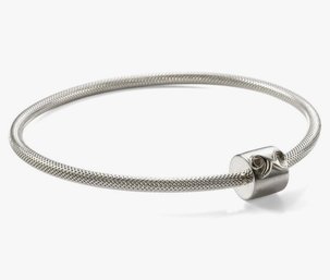 Novobeads Authentic Sterling Silver 11080 Signature N Bangle Silver 8 Inch/20 Cm