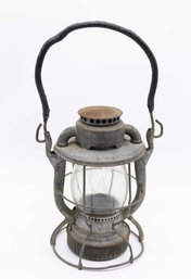 Railroad Lantern With Embossed Globe Collectible