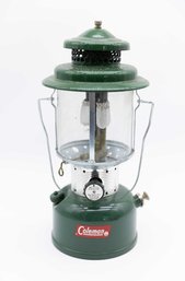 Vintage 1963 Coleman Lantern Green Model 220E Pyrex Globe