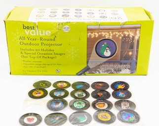 Lightshow Projection Holiday Projector 19 Slides Christmas Decoration Light