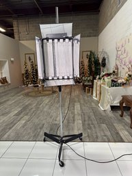 Professional Fluorescent Softbox Panel Light With OSRAM Dulux L Bulbs And Adjustable Wheeled Stand