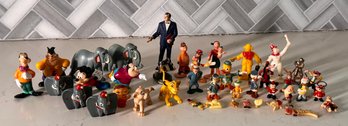 Vintage Disney & Circus Figurine Lot  Mickey, Donald, Dumbo  Animals  Mixed Miniatures