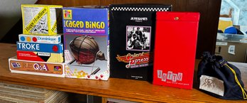 Large Vintage Board & Word Game Collection  Factory Sealed Dominique, Orient Express, Jotto, & More