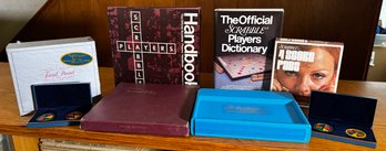 Vintage Scrabble & Trivial Pursuit Game Collection – Travel Scrabble, Deluxe Playing Pieces, Books & More