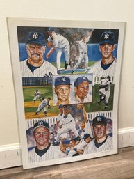 Limited Edition Yankees Legends Print  Perfect Games Tribute, Numbered 422/500