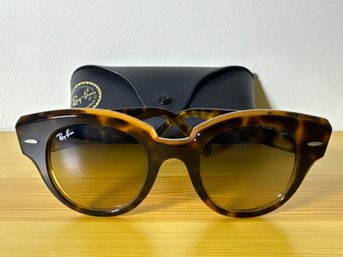Ray-Ban Roundabout RB2192 Tortoise Sunglasses With Original Case
