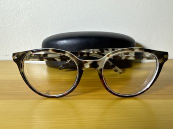 Prada Journal Designer Eyeglass Frames With Case  Model PR07T Havana Crystal (Prescription)