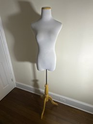 Vintage  Mannequin On Wooden Tripod Stand  63' Tall
