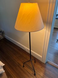 Hand-Forged Wrought Iron Floor Lamp With Tripod Base  55' Tall