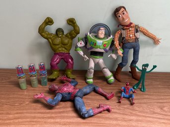 Toy Story, Marvel, Spider-Man, Gumby & Superman Pop Pals Toy Collection