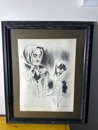 J. Wenstern 'Sabbath Candles' Limited Edition Lithograph – Signed & Numbered 169/200 – Framed