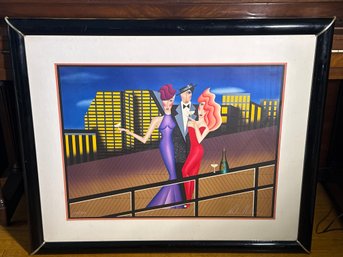 Robin Morris 'At The Ocean Club' Signed & Numbered Limited Edition Lithograph (145/350), 1986
