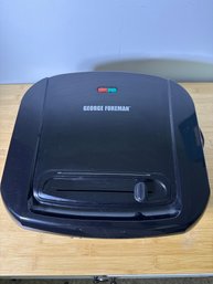 George Foreman 14' Electric Indoor Contact Grill / Panini Press With Adjustable Temperature Control