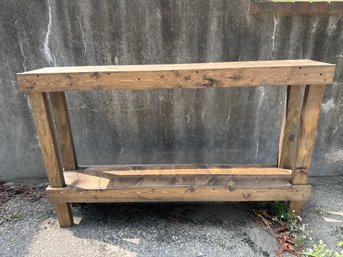 Rustic Farmhouse Narrow Console Table / Display Shelf