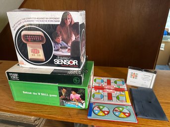 Vintage Selchow & Righter Game Collection –  Scrabble Sensor Electronic Word Game & More