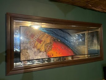 Michelob Light Framed Mirror Advertising, 52' W 22'